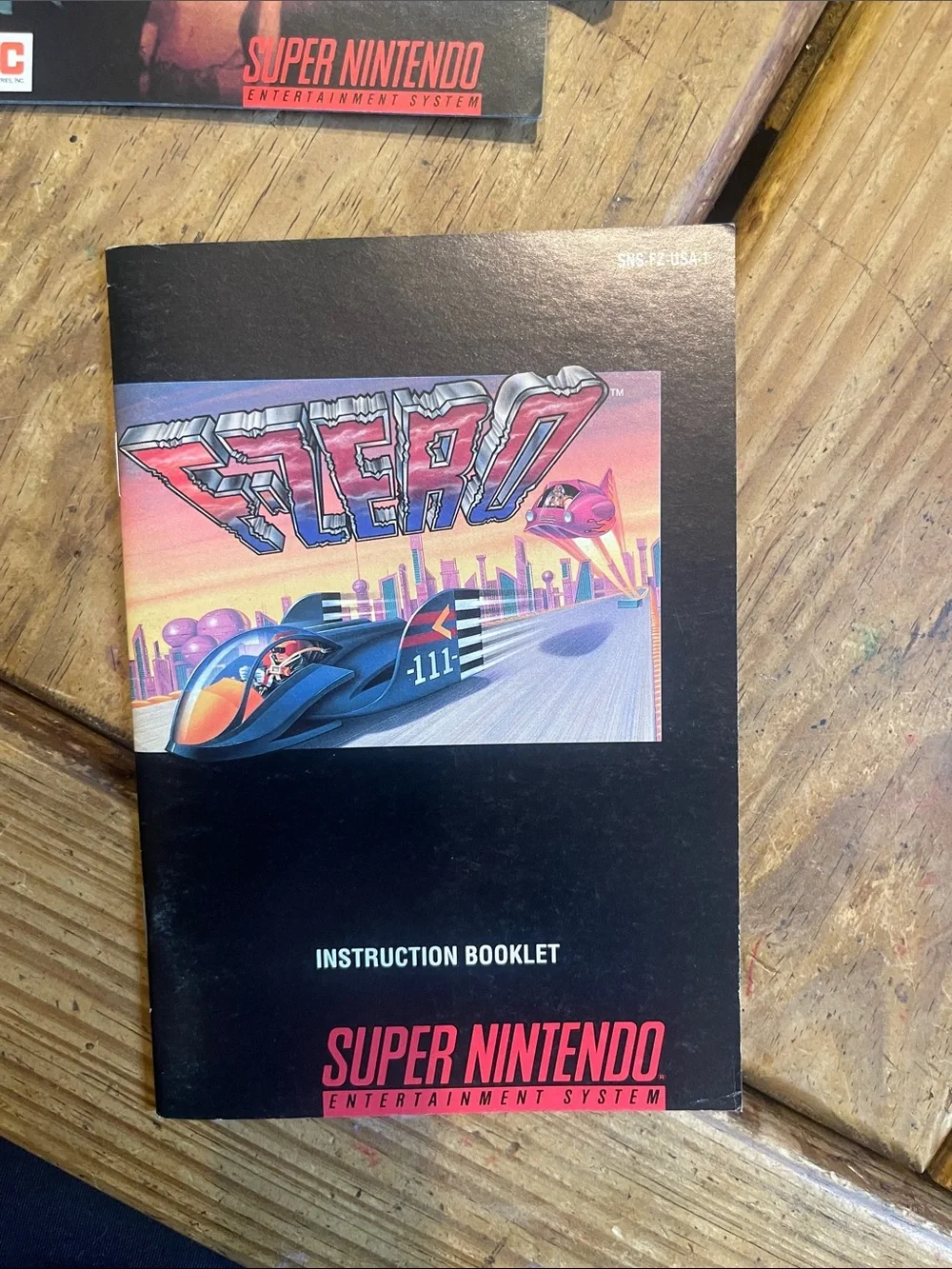 Nintendo Black Instruction Booklet with Pink and Blue Artwork